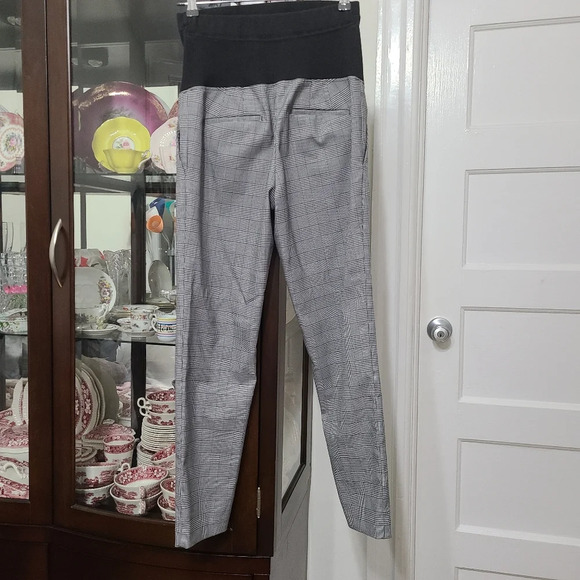Uniqlo Maternity Plaid Pattern Comfy Maternity Pants Size Xsmall - Picture 5 of 6